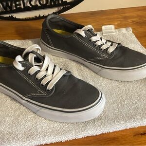 Vans Grey and White Women's Sneakers